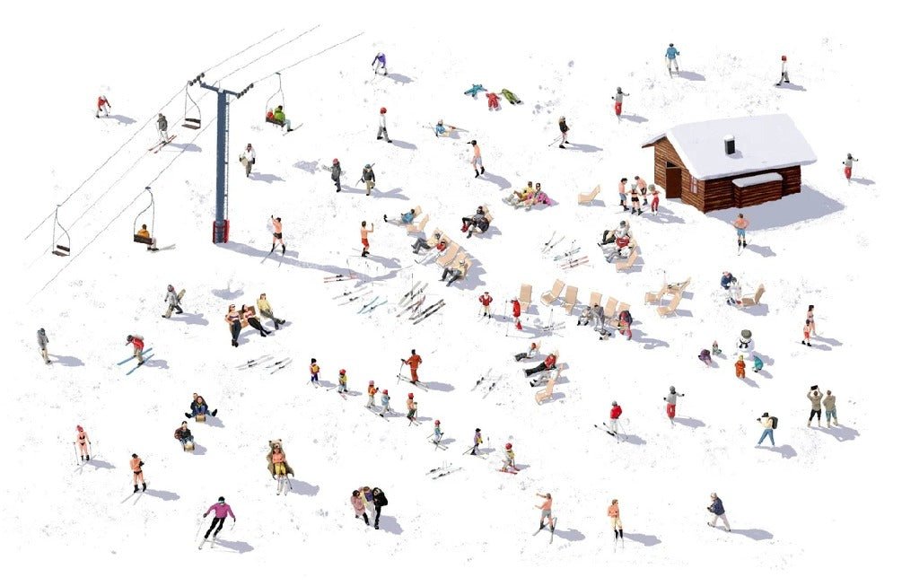 Fondo de pantalla panorámico «Après ski»