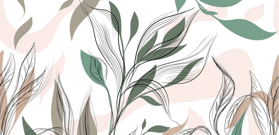 Papel pintado Fleur Graphique - 225 cm x 465 cm - Material Softouch