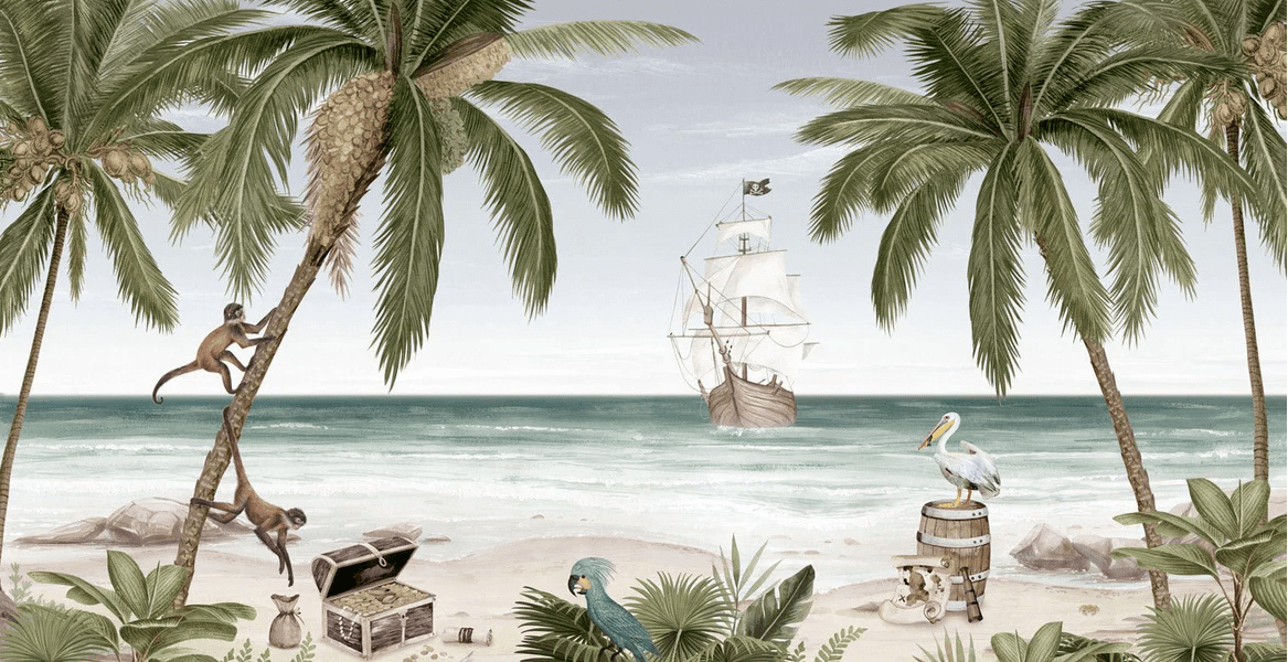 Papel pintado La Baie aux Pirates - 229 cm x 445 cm - Material Softouch
