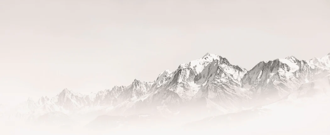 Papel pintado Matin Brumeux Mont Blanc - 143 cm x 350 cm - Material preencolado