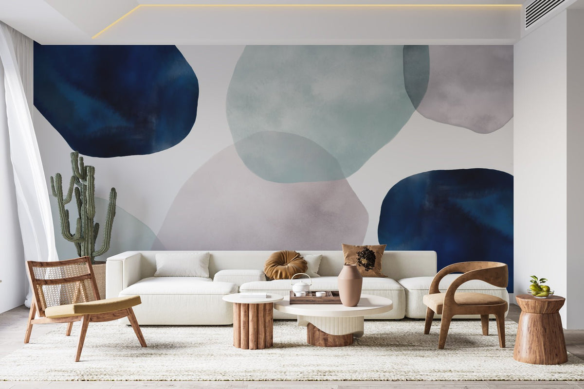 Papel pintado Círculo abstracto en acuarela