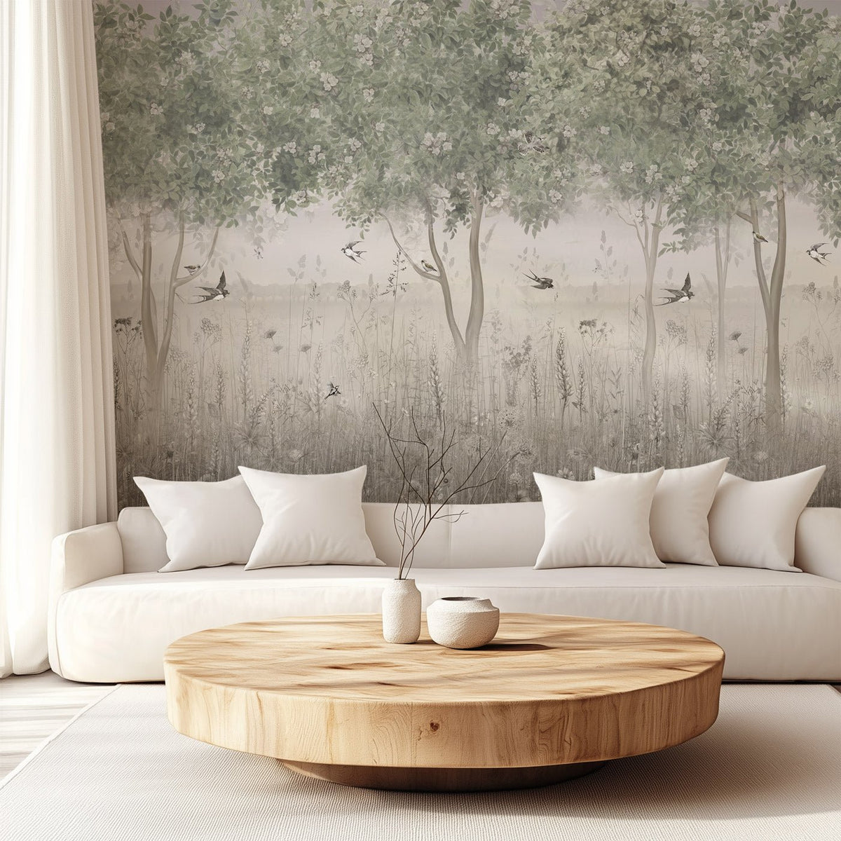 Papel pintado panorámico «Claro del bosque»