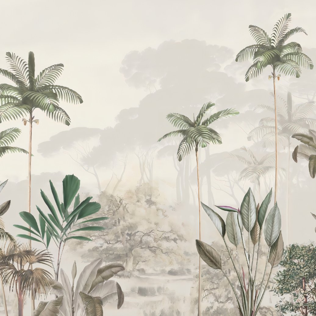 Papel pintado panorámico Jungle Eden L 220 cm x H 220 cm