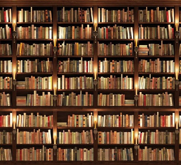 Papel pintado trampantojo Authentique Bibliothèque