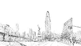 Papel pintado arquitectura Nueva York