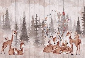 Papel pintado dormitorio infantil douces biches