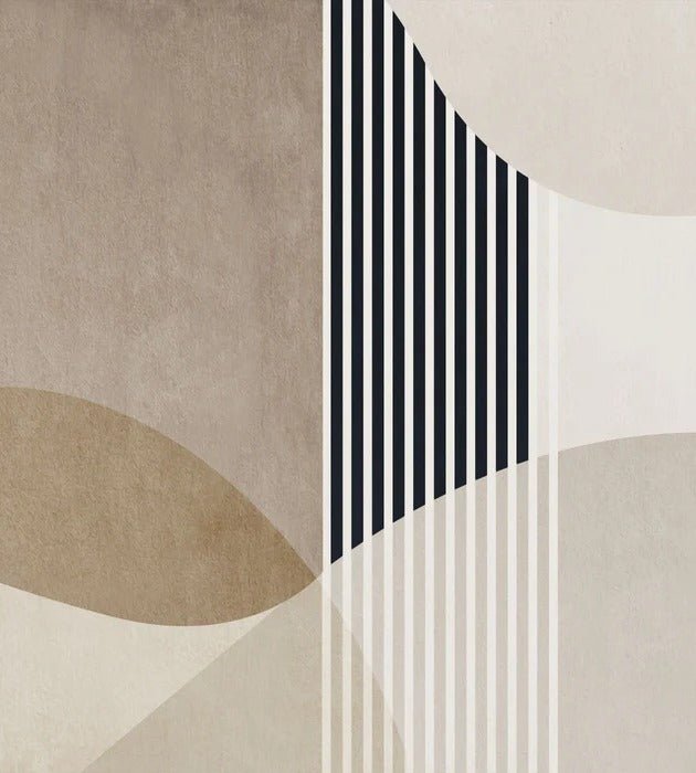 Papel pintado con formas creativas