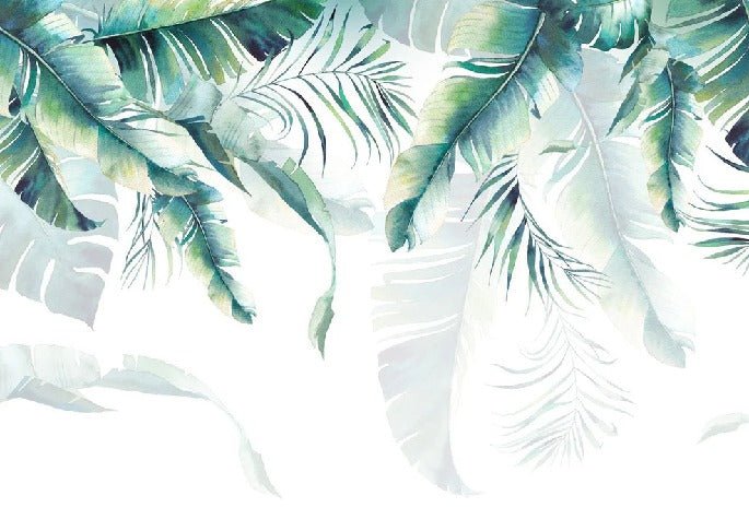 Papel pintado de estilo selvático y escandinavo