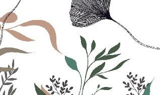 Papel pintado Floral artista ginkgo