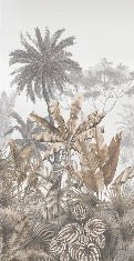 Papel pintado tropical sepia