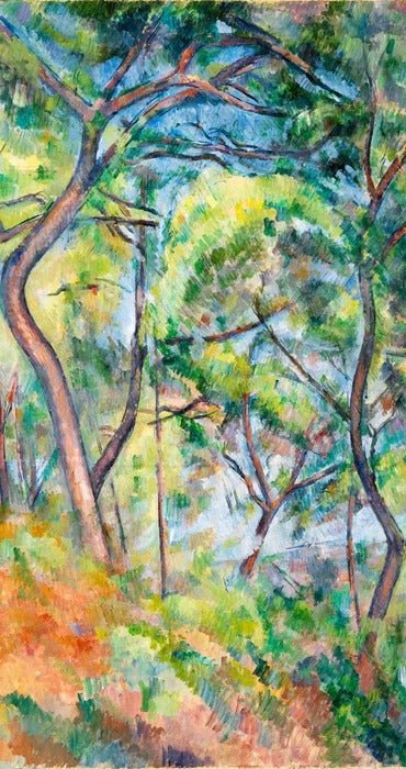 Papier peint forêt de pins - Paul Cézanne, XXL, tendance