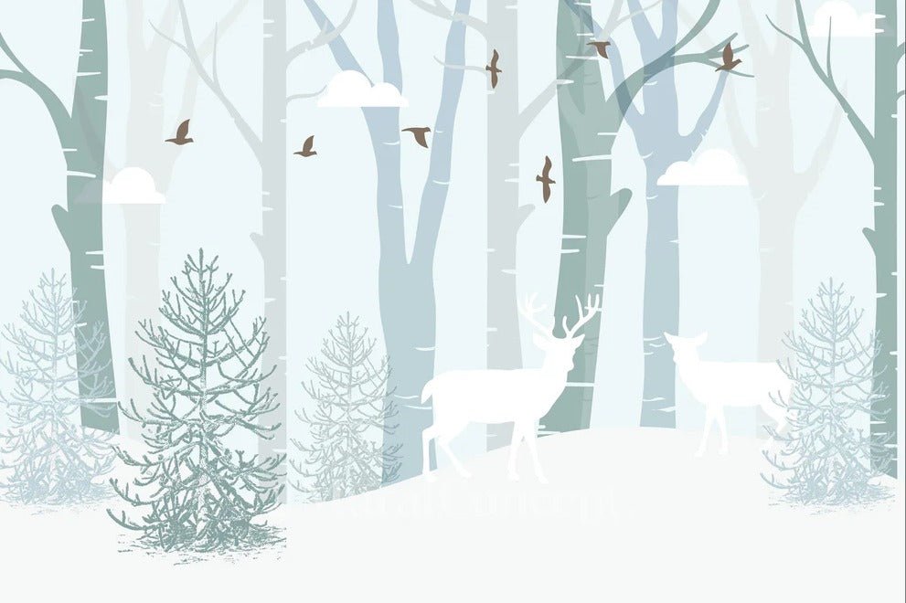 Papel pintado dormitorio infantil Laponia