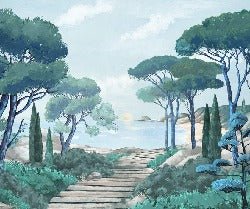 Papier peint balade dans les calanques, XXL, tendance