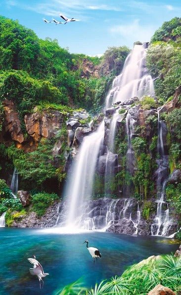 Papel pintado Reunión cascada