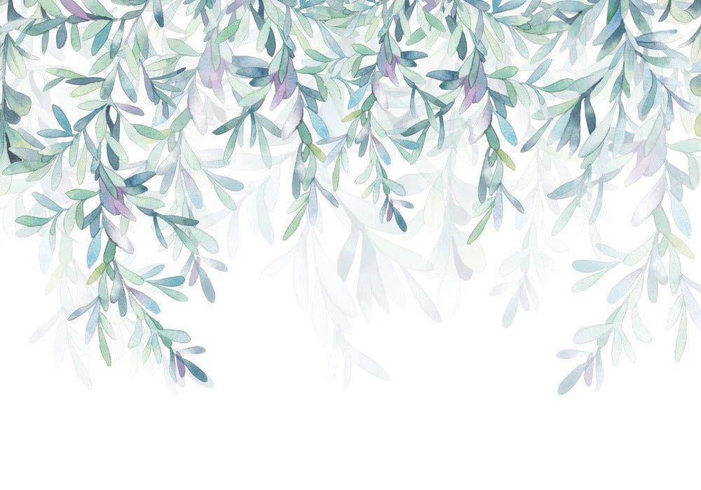 Papel pintado de estilo vegetal y escandinavo