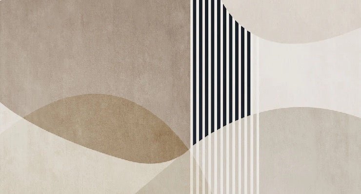 Papel pintado con formas creativas