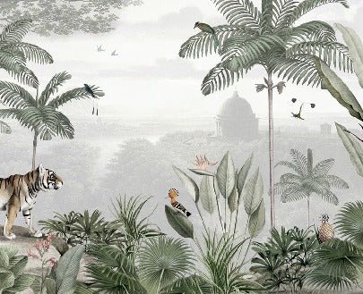 Papel pintado Selva felina