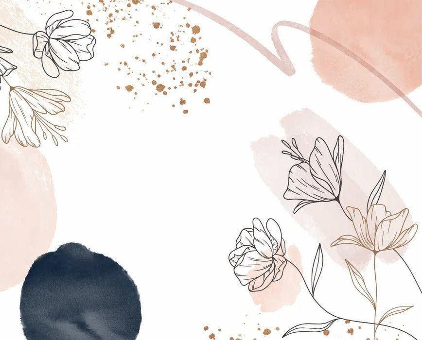 Papel pintado de Formas y flores