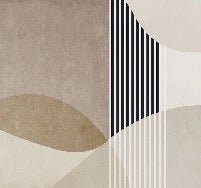 Papel pintado con formas creativas