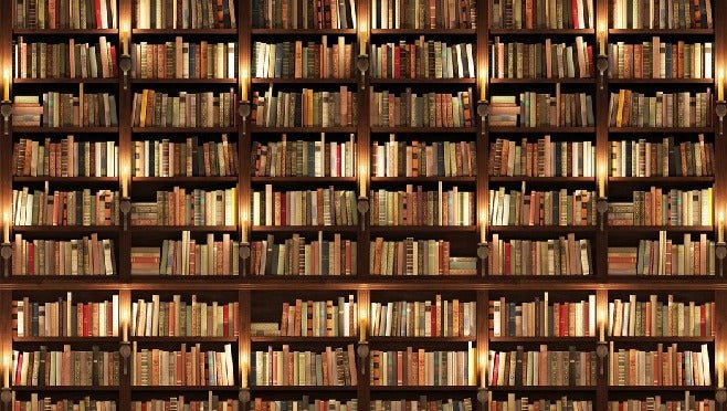 Papel pintado trampantojo Authentique Bibliothèque