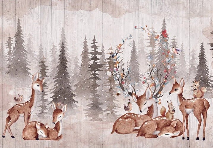 Papel pintado dormitorio infantil douces biches