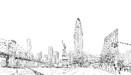 Papel pintado arquitectura Nueva York