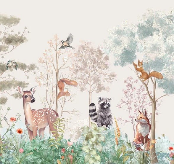 Papel pintado Dormitorio infantil magic nature beige