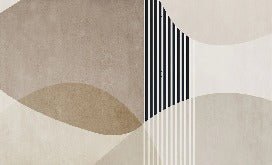 Papel pintado con formas creativas