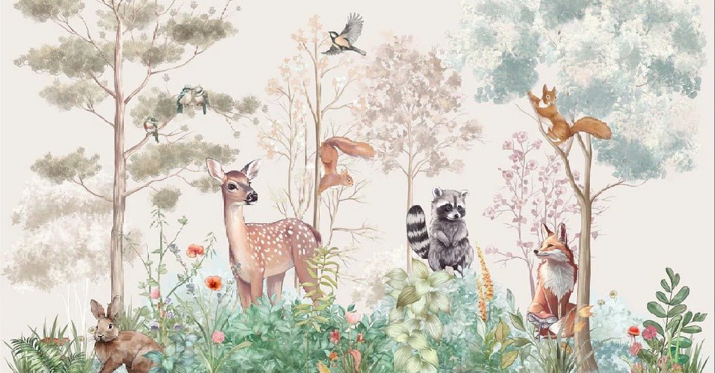 Papel pintado Dormitorio infantil magic nature beige