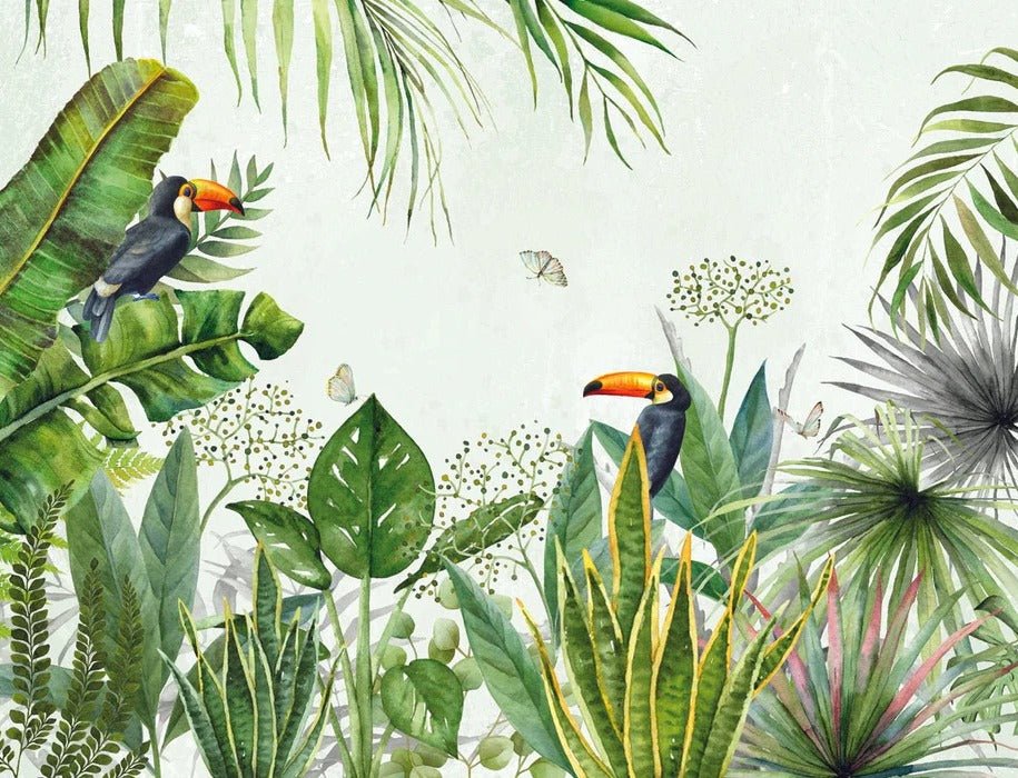 Papel pintado Jungle pájaro exótico