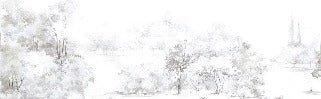 Papier peint forêt de pin aquarelle, XXL, tendance