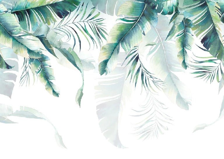 Papel pintado de estilo selvático y escandinavo