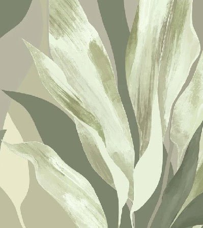 Papel pintado de tela verde