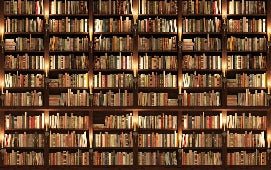 Papel pintado trampantojo Authentique Bibliothèque
