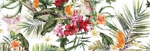 Papier peint tropical & Fleurs colorées, XXL, tendance