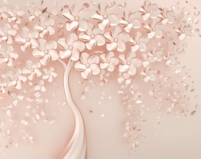 Papier peint Tree 3D Rose Gold, XXL, tendance