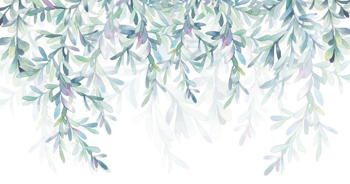 Papel pintado de estilo vegetal y escandinavo