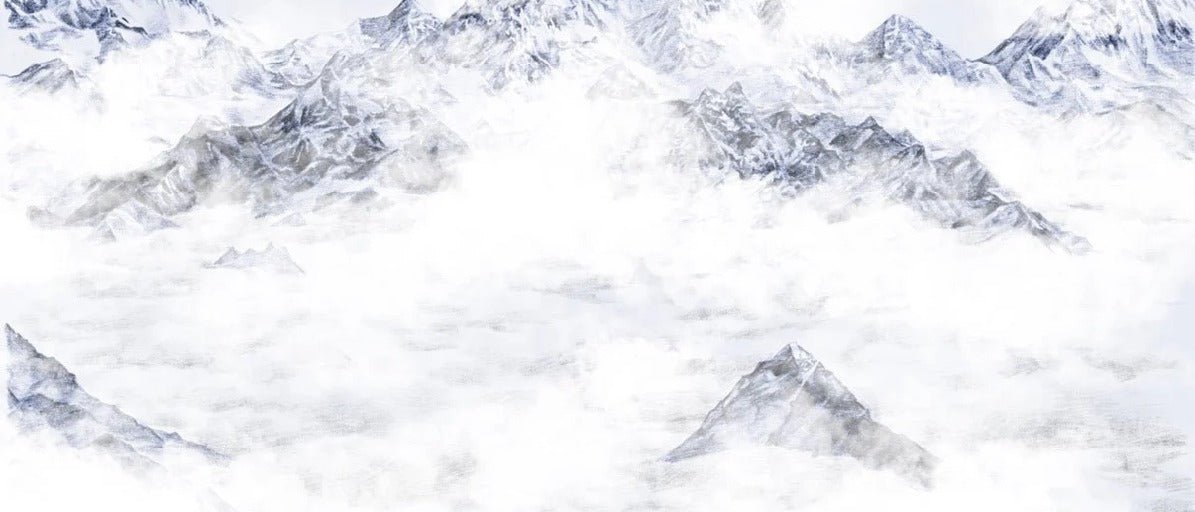 Papel pintado Everest azul