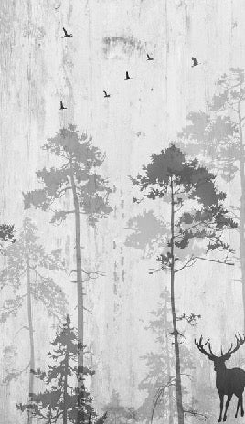 Papier peint Forêt Nostalgique, XXL, tendance