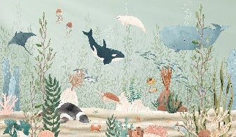 Papel pintado Bebé Mundo Marino