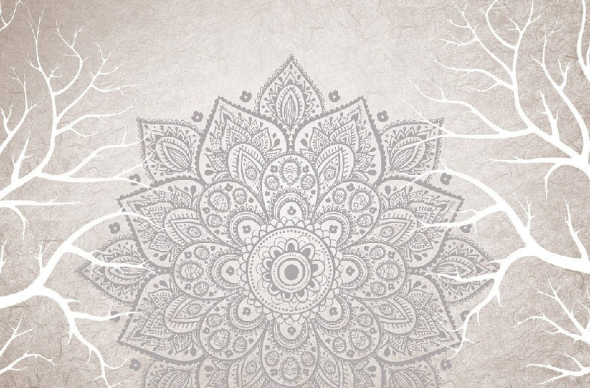 Papier peint intissé mandala bohème indien, XXL, tendance