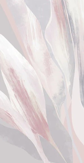 Papel pintado de tela floral rosa empolvado