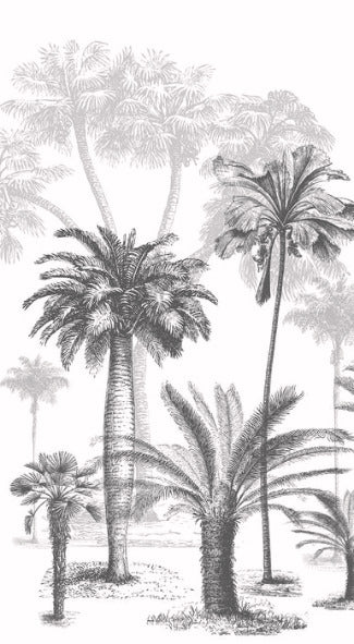 Papel pintado Jungle Black & White