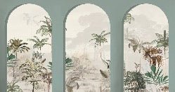 Papier peint arches luxuriantes vert, XXL, tendance