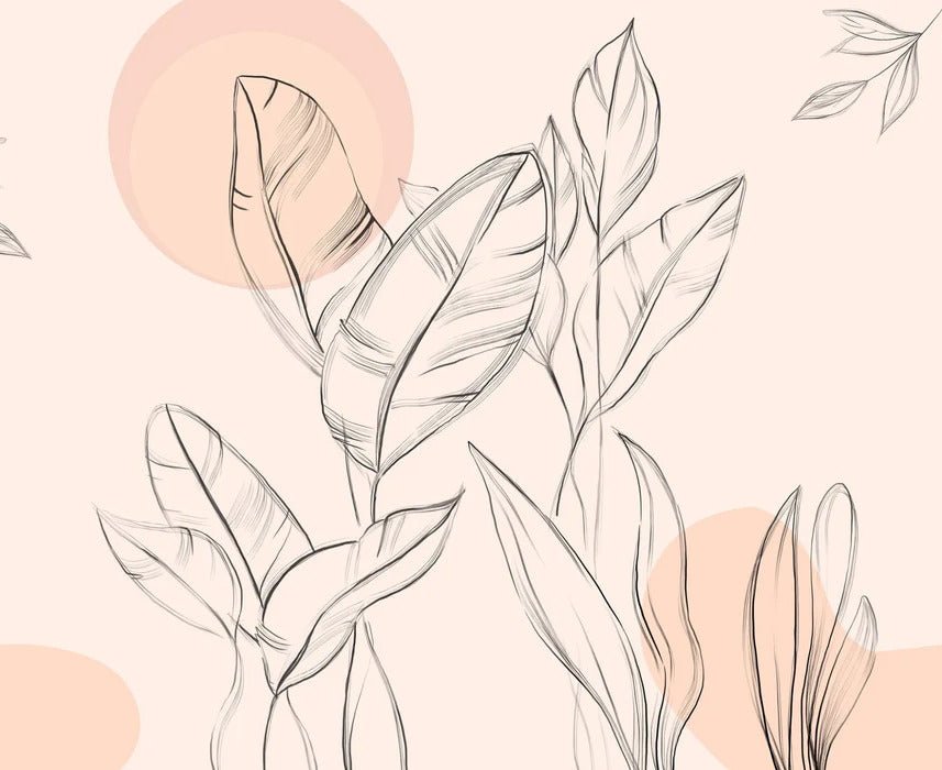 Papel pintado con motivos florales elegantes