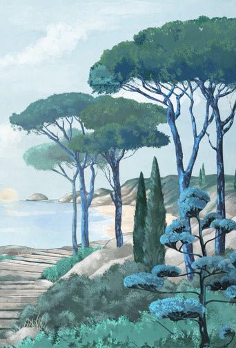 Papier peint balade dans les calanques, XXL, tendance