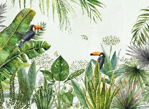 Papier peint Jungle oiseau exotique, XXL, tendance