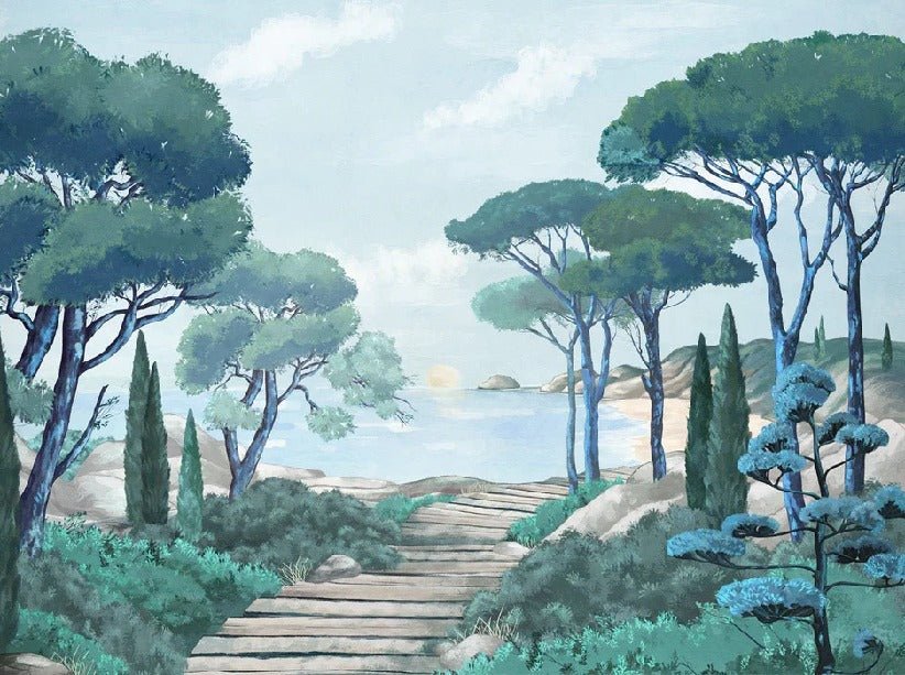 Papier peint balade dans les calanques, XXL, tendance