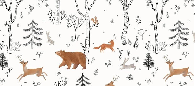 Papel pintado espíritu del bosque para niños