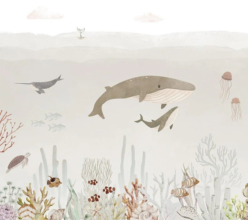 Papel pintado Ballenas bebé